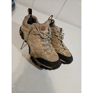 Merrell Moab Ventilator Trail Running Hiking Shoe Women 11 Beige VibramPIC(S-162